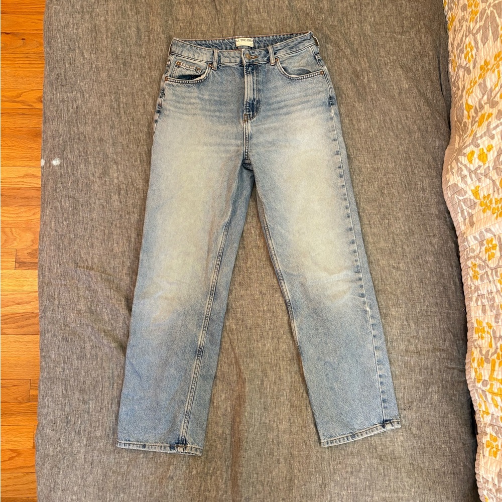 Free People High Rise Straight Leg Pacifica